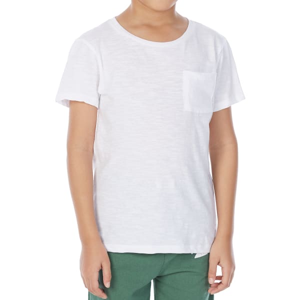 MINOTI Big Boys' Basic Pocket Slub Short-Sleeve Tee