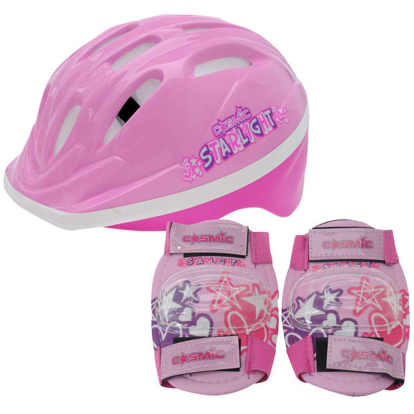 COSMIC Kids' Bike Helmet and Pad Set