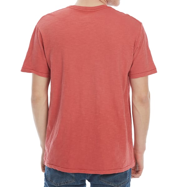 ALPHA BETA Guys' Solid Slub Knit Crew Short-Sleeve Tee