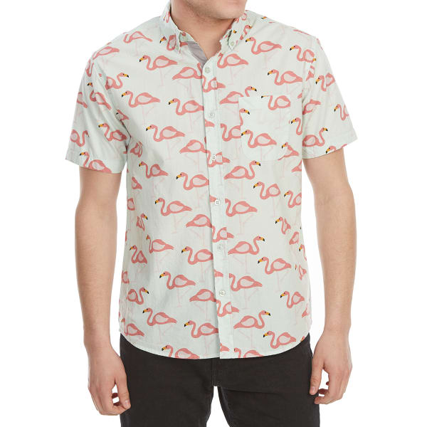 ALPHA BETA Guys' Printed Woven Short-Sleeve Shirt