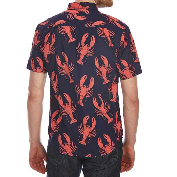 ALPHA BETA Guys' Printed Woven Short-Sleeve Shirt