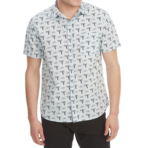 ALPHA BETA Guys' Printed Woven Short-Sleeve Shirt