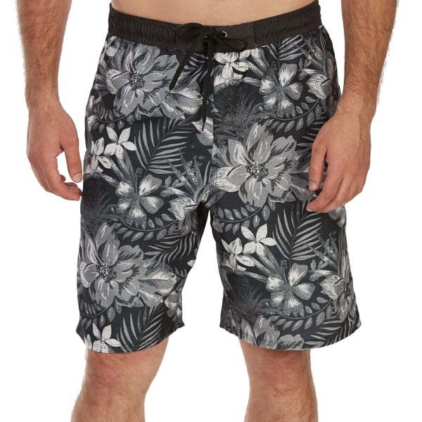 BURNSIDE Guys' All-Over Floral E-Board Shorts