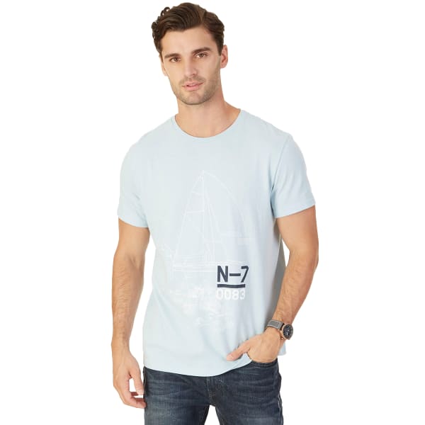 NAUTICA Men's N-7 0083 Ship Graphic Short-Sleeve Tee