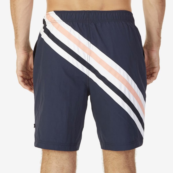 NAUTICA Men's Quick-Dry Striped Swim Trunks