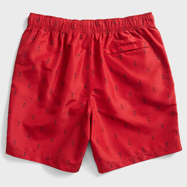 Nautica Men's Quick Dry Anchor Print 5 Swim Trunks