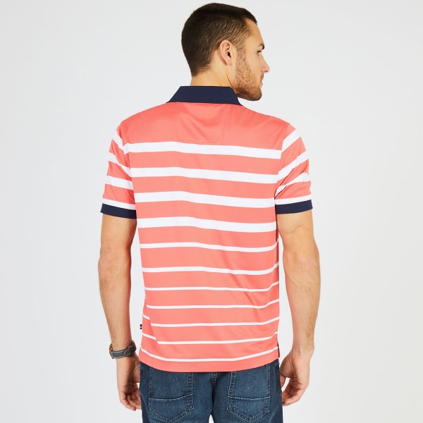 NAUTICA Men's Striped Performance Polo Shirt