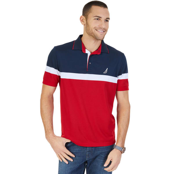 NAUTICA Men's Colorblock Performance Polo Shirt