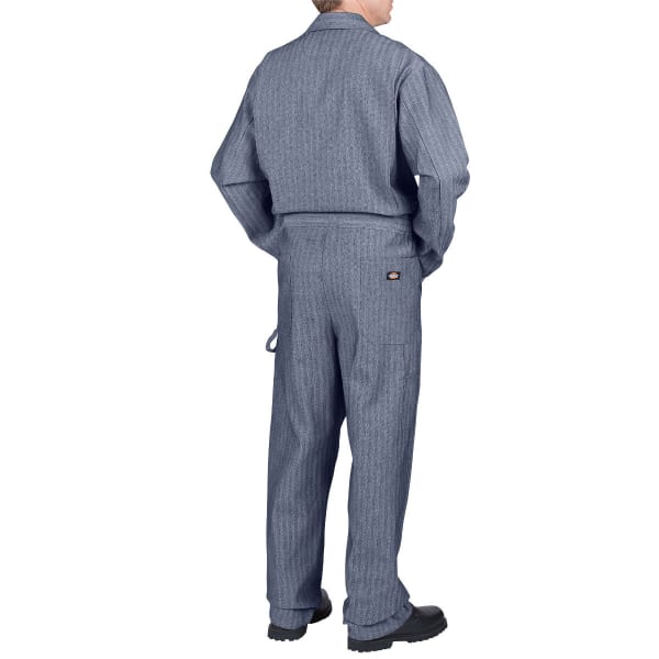 DICKIES Men's Fisher Stripe Cotton Coverall, Extended Sizes