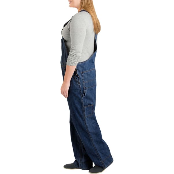 DICKIES Women's Relaxed Fit Straight Leg Bib Overall, Extended Sizes