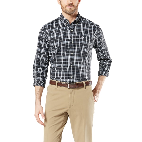 DOCKERS Men's Comfort Stretch No-Wrinkle Long-Sleeve Shirt