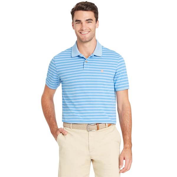 IZOD Men's Sportflex Feeder Stripe Short-Sleeve Polo Shirt