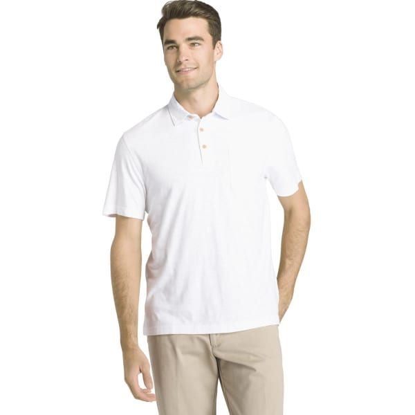 IZOD Men's Wellfleet Slub Short-Sleeve Polo Shirt