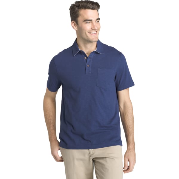 IZOD Men's Wellfleet Slub Short-Sleeve Polo Shirt