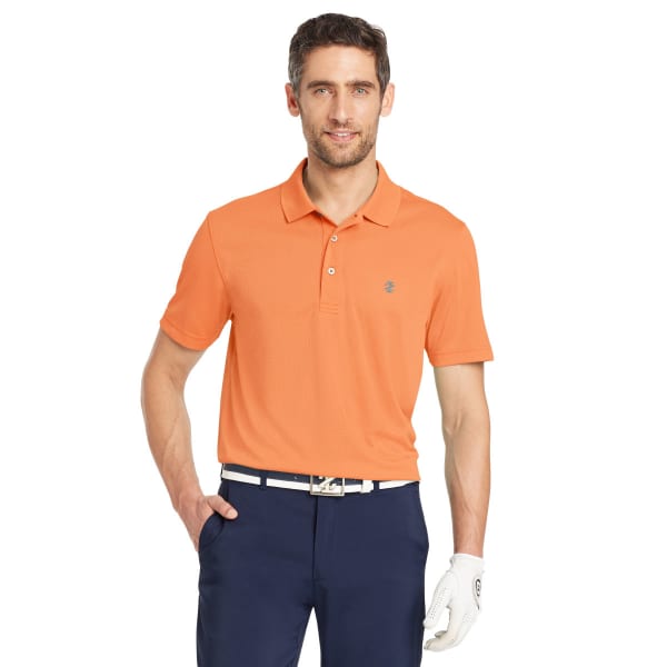 Izod Mens Champion Grid Performance Golf Short Sleeve Polo Shirt Bobs Stores 