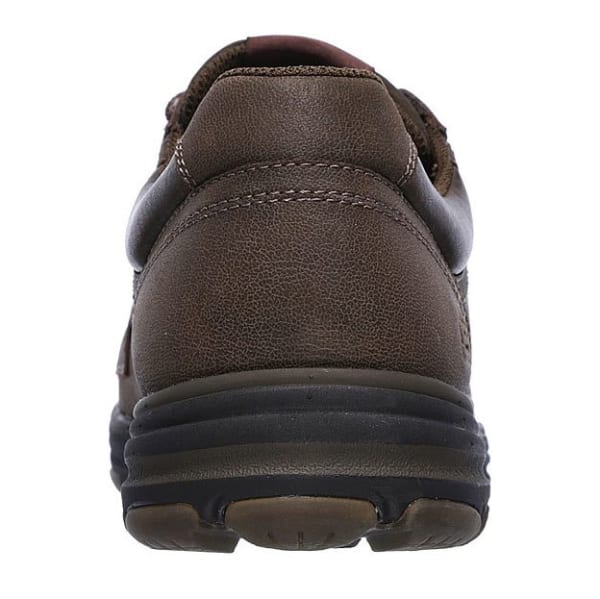 SKECHERS Men's Garton- Briar Casual Shoes, Chocolate Brown, Wide