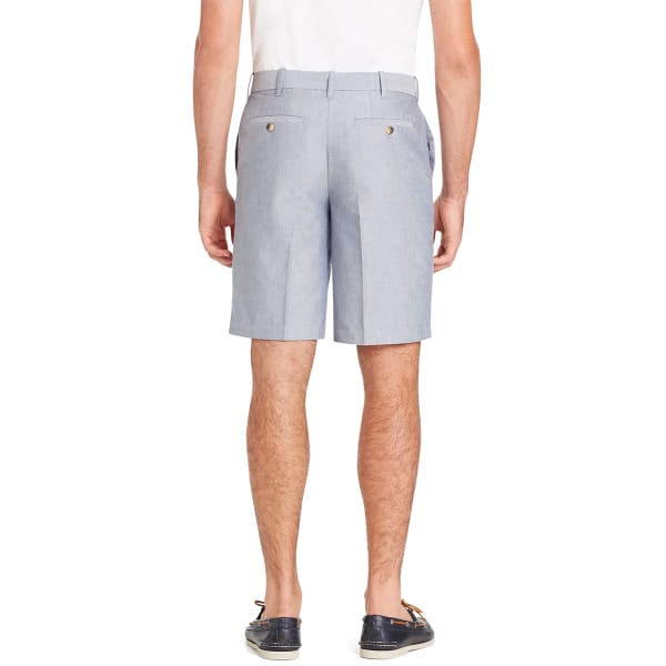 IZOD Men's Newport Flat-Front Oxford Shorts