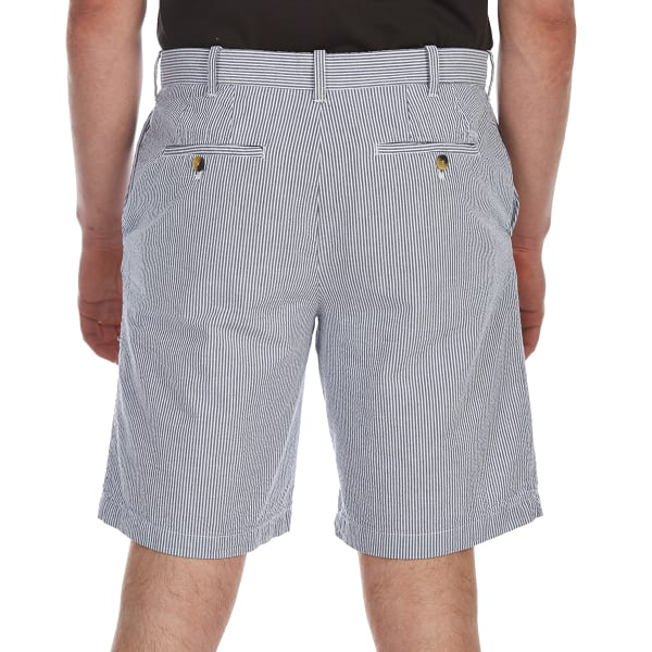 IZOD Men's Seersucker Stripe Flat-Front Shorts