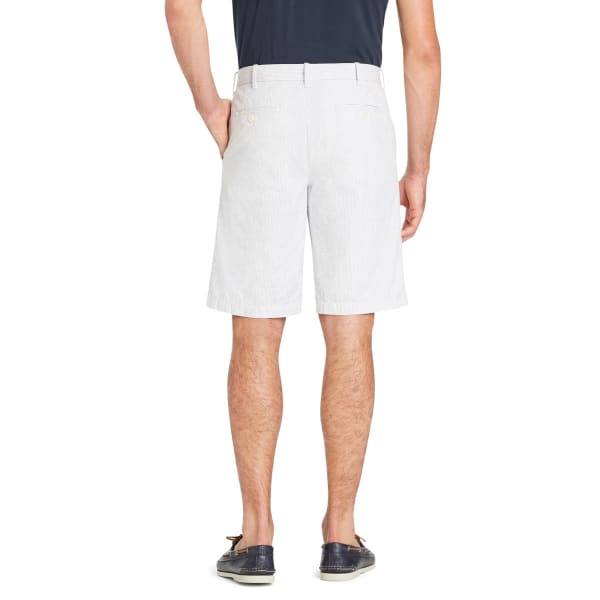 IZOD Men's Seersucker Print Flat-Front Shorts