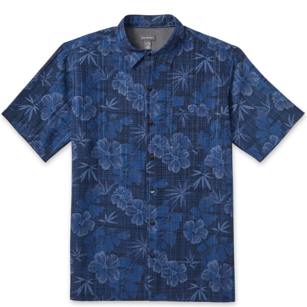 VAN HEUSEN Men's Air Poly Print Woven Short-Sleeve Shirt