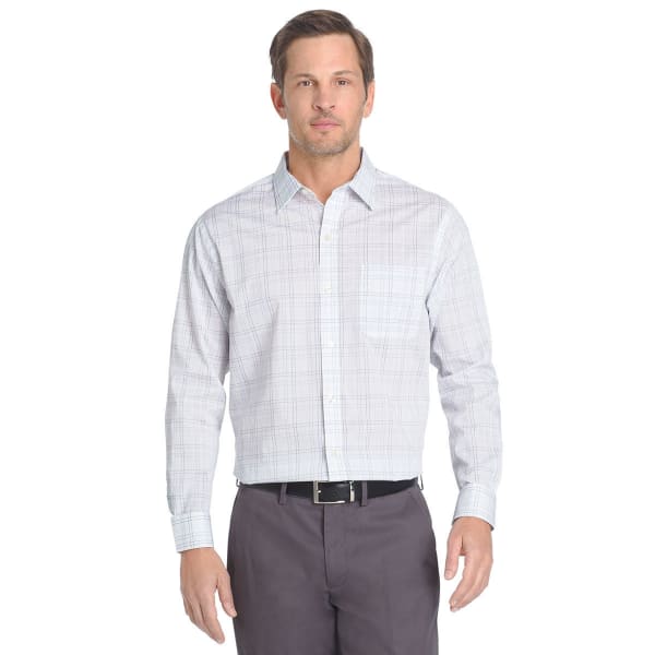 VAN HEUSEN Men's Traveler Woven Long-Sleeve Shirt