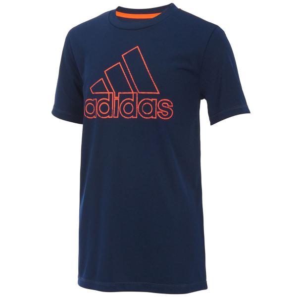 ADIDAS Little Boys' Pattern Fill Logo Short-Sleeve Tee