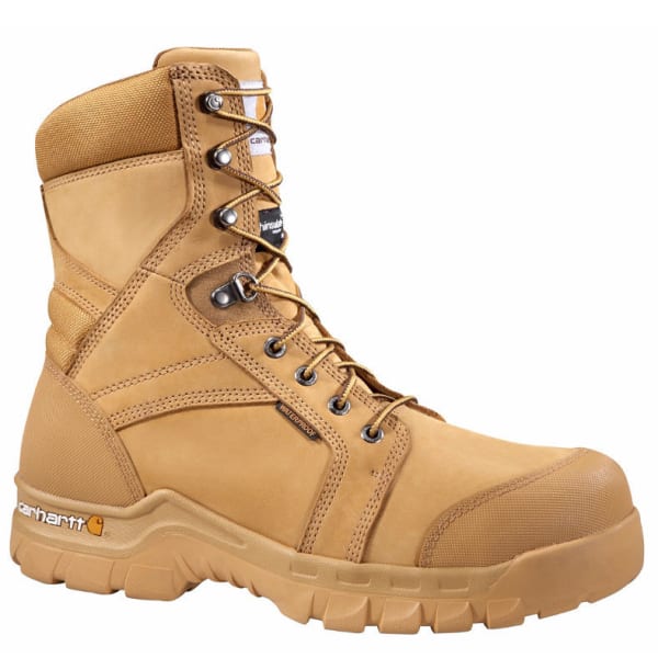 CARHARTT Men's 8-Inch Rugged Flex Insulated Work Boots, Wheat