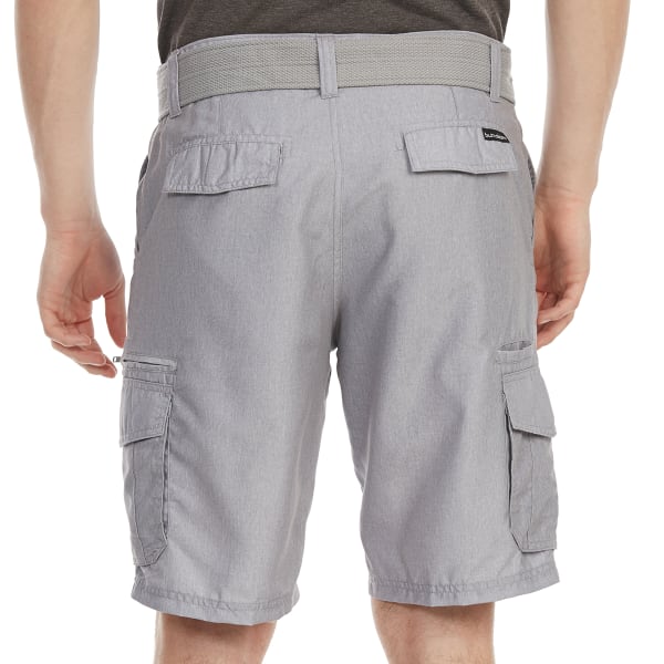 BURNSIDE Guys' Solid Microfiber Cargo Shorts