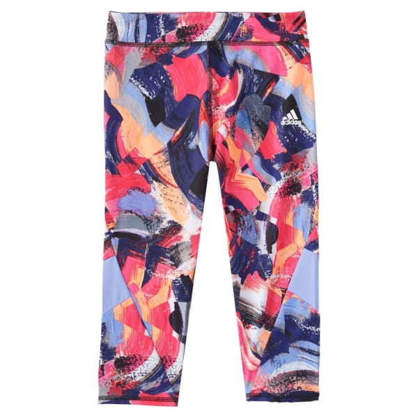 ADIDAS Girls' Alpha Printed Capri Tights