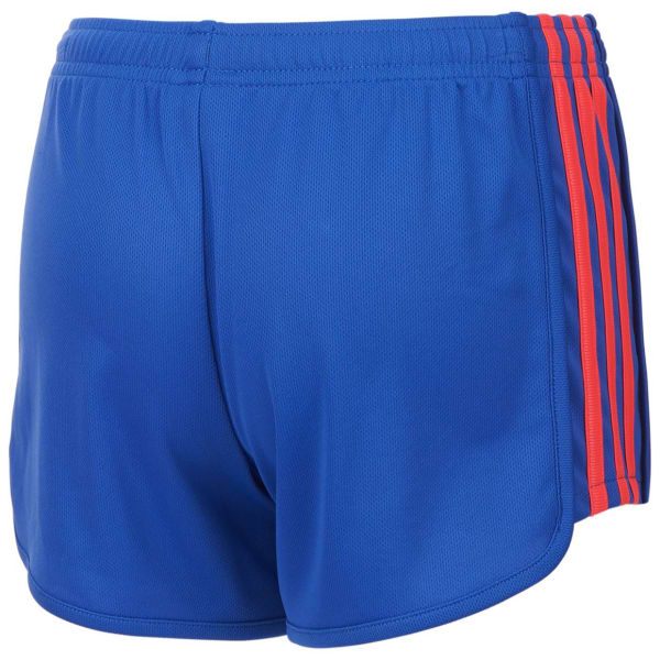 ADIDAS Little Girls' Three-Stripe Mesh Shorts