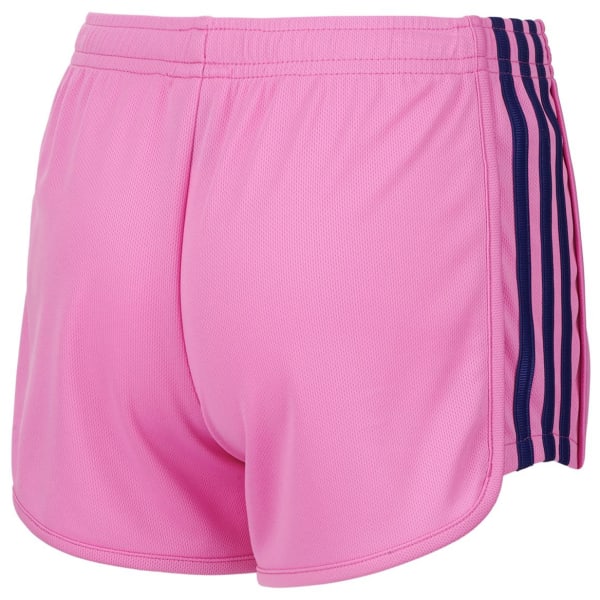 ADIDAS Little Girls' Three-Stripe Mesh Shorts