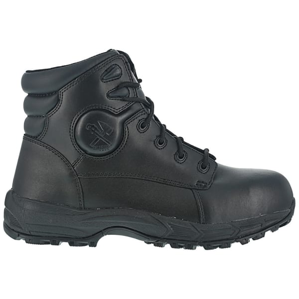 IRON AGE Men's Ground Finish Steel Toe 6 in. Sport Boots, Black