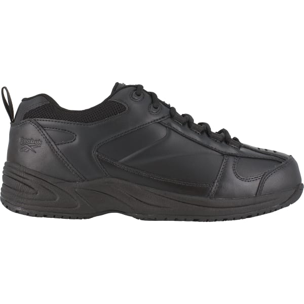 REEBOK WORK Men's Jorie Soft Toe Street Sport Jogger Oxford Sneaker, Black