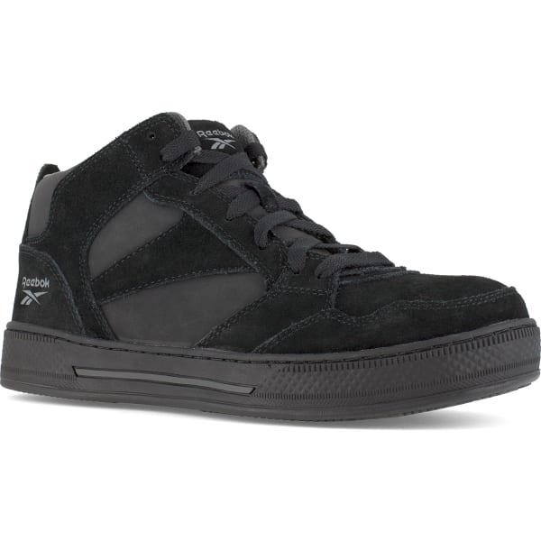 REEBOK WORK Women's Dayod Composite Toe Lightweight Skateboard Hi Top Sneaker, Black