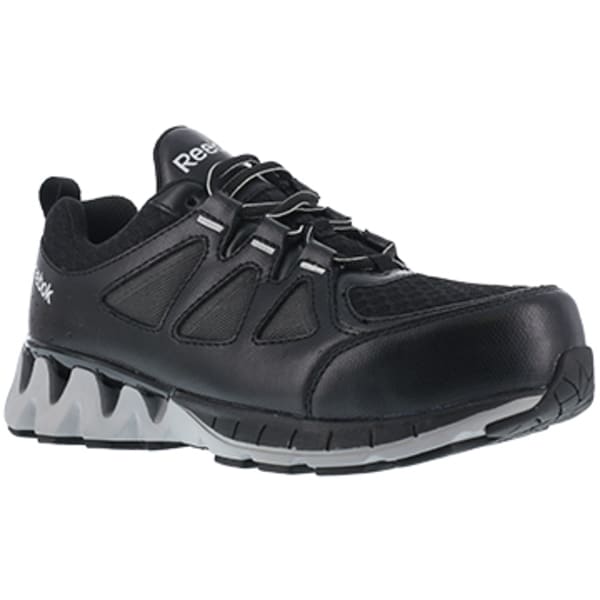 REEBOK WORK Women's ZigKick Work Composite Toe Athletic Oxford Sneakers, Black/Grey