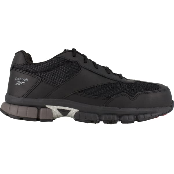 REEBOK WORK Women's Ketia Composite Toe Performance Cross Trainer, Black/Silver