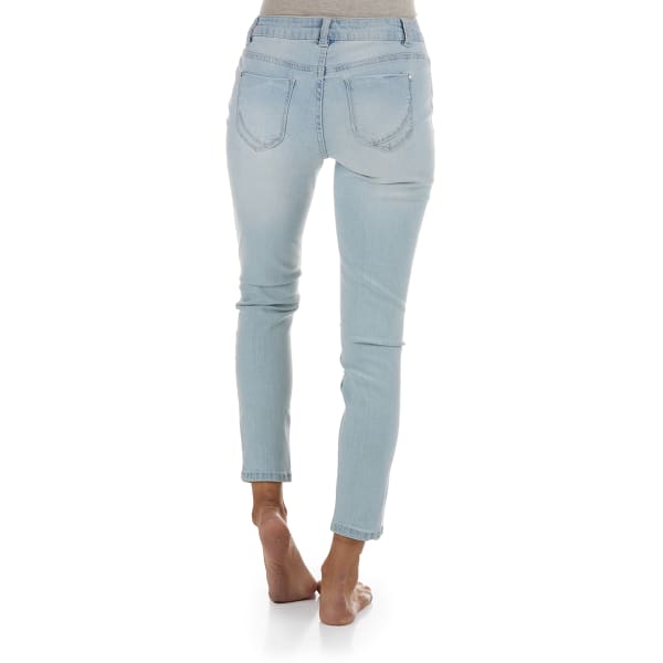 BLUE SPICE Juniors’ Destructed Ankle Jeans