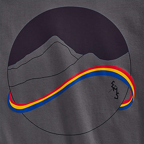 EMS Men's Vintage Throwback EMS Rainbow Graphic Tee