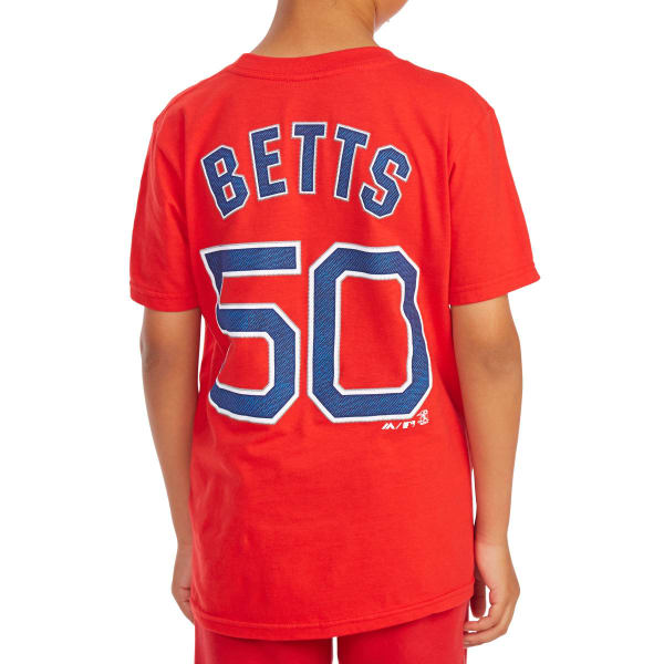 BOSTON RED SOX Boys' Mookie Betts 50 Name and Number Tee