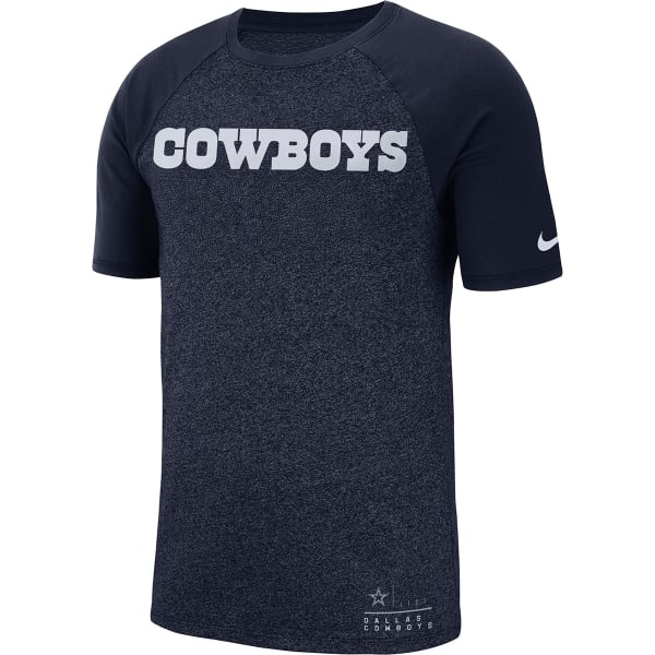 DALLAS COWBOYS Nike Marled Raglan Short Sleeve Tee