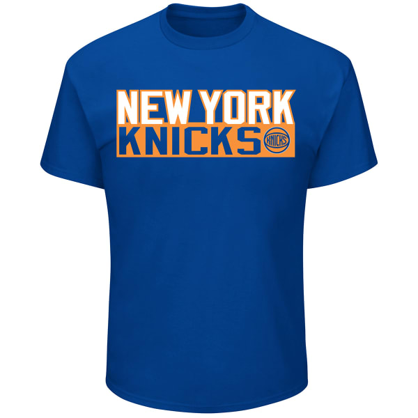 NEW YORK KNICKS Men's Porzingis #6 Vertical Name and Number Short-Sleeve Tee