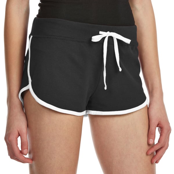 AMBIANCE Juniors' Contrast-Trim Dolphin Shorts