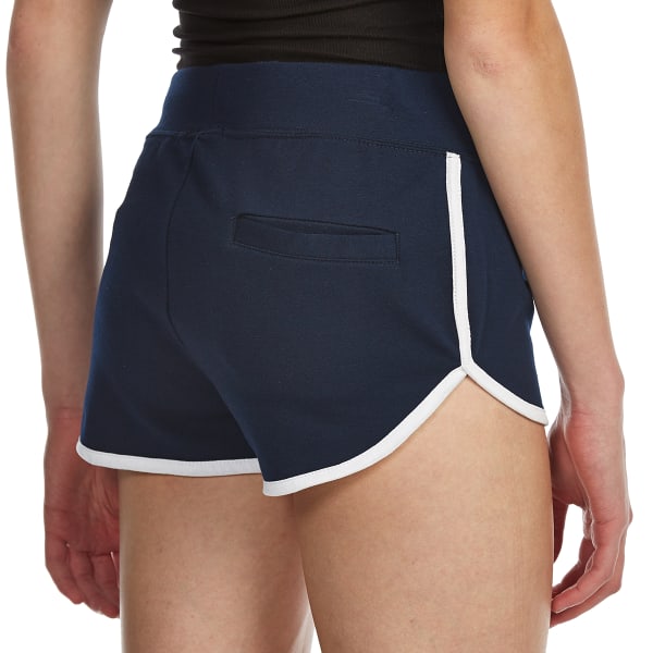 AMBIANCE Juniors' Contrast-Trim Dolphin Shorts