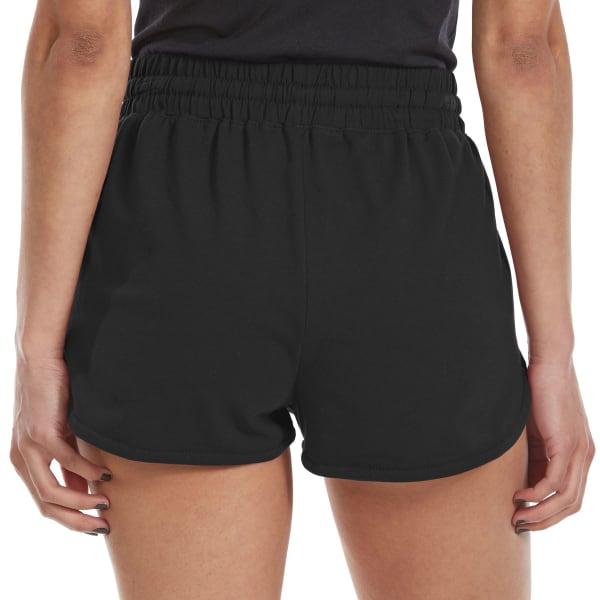 AMBIANCE Juniors' Solid High-Waist Knit Shorts