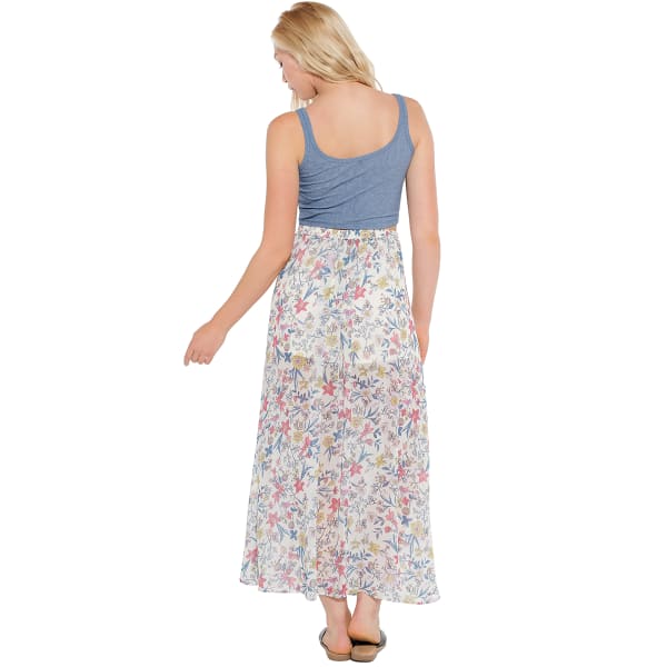 TAYLOR & SAGE Juniors' Floral Wrap Maxi Skirt