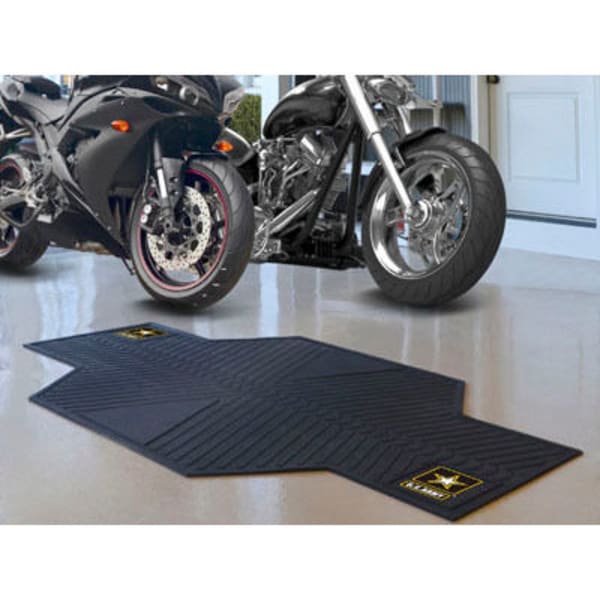 FAN MATS U.S. Army Motorcycle Mat, Black