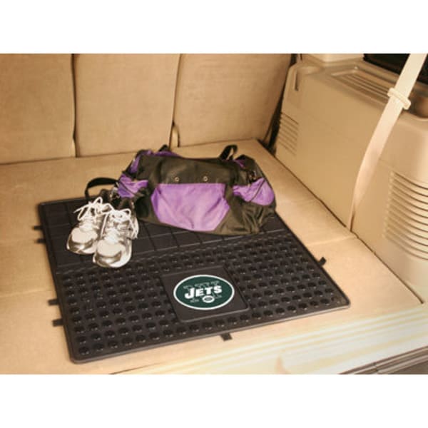 FAN MATS New York Jets Heavy Duty Vinyl Cargo Mat, Black