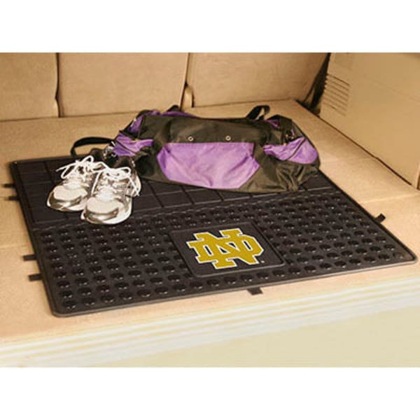 FAN MATS Notre Dame ND Heavy Duty Vinyl Cargo Mat, Black