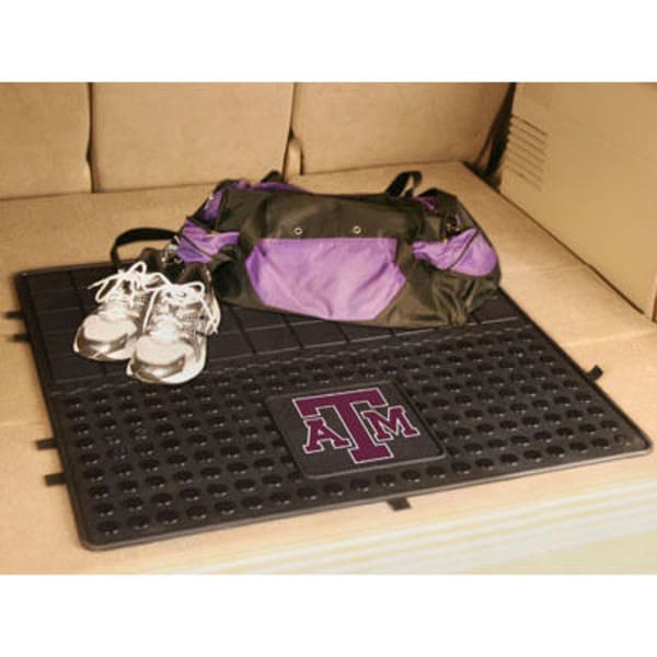 FAN MATS Texas A&M University Heavy Duty Vinyl Cargo Mat, Black