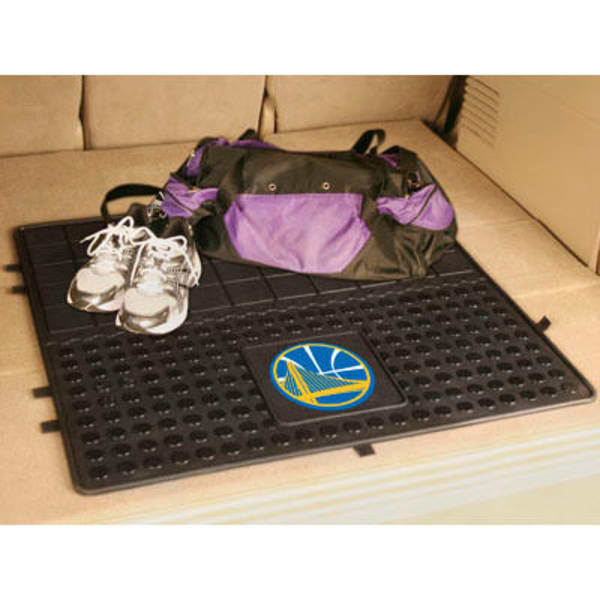 FAN MATS Golden State Warriors Heavy Duty Vinyl Cargo Mat, Black